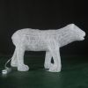 Glitter crystal 3d led motif light large polar bear sculpture manufacturer