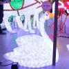 Products led swan 3D sculpture light theme park decoration