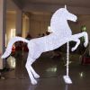 Decoration outdoor galloping horse light for christmas