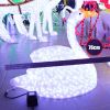 Products led swan 3D sculpture light theme park decoration