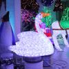 Products led swan 3D sculpture light theme park decoration