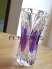 modern clear crystal glass vase
