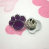 limited edition purple paw shape pin badge