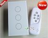 3 gang touch wall switch with wireless remote control, wall light swit