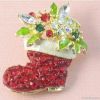 2011 christmas brooch jewelry, fashion christmas gift in wholesale