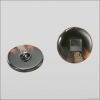 Fashion plastic metal combination button