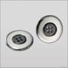 Fashion plastic metal combination button