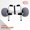 Deluxe multifunction foldable Aluminum canoe kayak cart beach trolley with balloon wheels