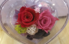 Heart - shaped glass cover preserved flower gift box
