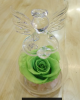 Angel glass cover preserved flower gift box