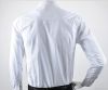 man's CVC pointed collar slim fit white tuxedo dress shirt