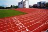 No grain mixed synthetic rubber running track