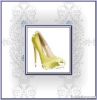 The high heel shoes of...