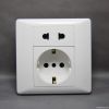 K3.0  Germany socket with 2 extremely Wall Switch & Sockets