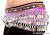 2012 new coins belly dance hip scarf