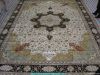 100% handmade pure silk persian design carpet, rug