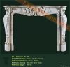 Carving natural stone fireplace mantel
