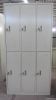 Six door wardrobe cabinet