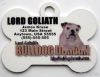 Stainless dog tag, Bone shaped dog tag, plain Pet tag