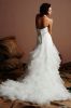 Halter Neckline Ruffled Organza Mermaid Wedding Dresses