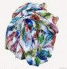 Feather print polyester scarf