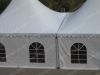 Double peaked 5x10m decorated pagoda tent combined with gutters