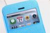 S View Window Leather Wallet Flip Stand Case Cover For Apple iphone 5c