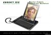 Bluetooth Aluminum Metal keyboard with telephone for ipad2