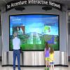 120 inch Infrared Multi Touch Wall/ Interactive Touch Wall 6 Points+