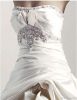 Strapless Straight Beaded Neckline Wedding Dress