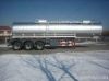 Chemical tanker truck semi trailer