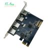 IT-GO 4 Ports USB 3.0 PCI-E Card PCI Express USB 3.0 Controller USB3.0 To PCIE Extension Hub Adapter with Low Profile Bracket