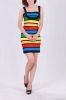 colorful ladies cheap bandage dress hot sale