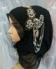 handmade diamond or embroidery headwear hijab