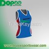 Mock up pattern netball racing wear colorful skirt shirt