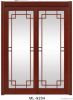 the glass wooden door ...