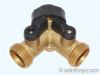 2-way brass hose conne...