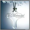2012beveled crystal glass christmas ornament