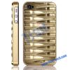 Army Military Machine Gun Bullet Belt Plastic Case for iPhone 4S
