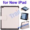Lichee Pattern Leather Protective Case Cover for New iPad, stand case