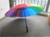 2012 new style rainbow straight golf umbrella