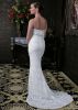 2013 New Sexy Strapless Beaded Lace Train White Mermaid Dresses