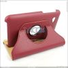 360 degree Litchi pattern Leather case for new ipad