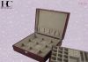 Wooden Jewelry Boxes with Double Layer&Metallic Paint Organizer