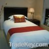 Red decorative bed run...