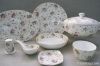 46Pcs bone china ceram...