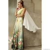 2011 DORIS 30215 One-shoulder Flower Printed Evening Dress