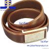 Italian Cow Genuine Leather Belt with 304 Stainless Steel Belt Buckle