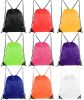 Women Men Drawstring Beach Bag Sport Gym Waterproof Backpack Travel Sack Bag