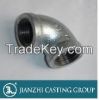 Hot dipped Galvanized casting iron pipe fittings with JianZhi Brand